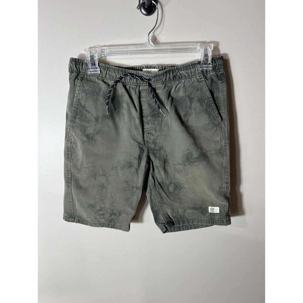 Lira CRTV SCTY Men’s Medium Green Blue Elastic Waist Casual Athletic Shirts